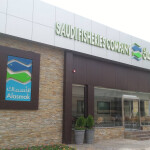 The exterior of a Saudi Fisheries Company building