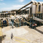 An aerial view of one of Copeinca's processing plants