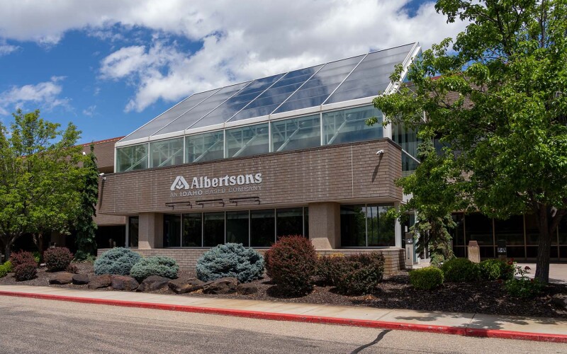 The exterior of Albertsons' headquarters in Boise, Idaho, U.S.A.