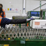 A box of Camanchaca salmon about to be shipped