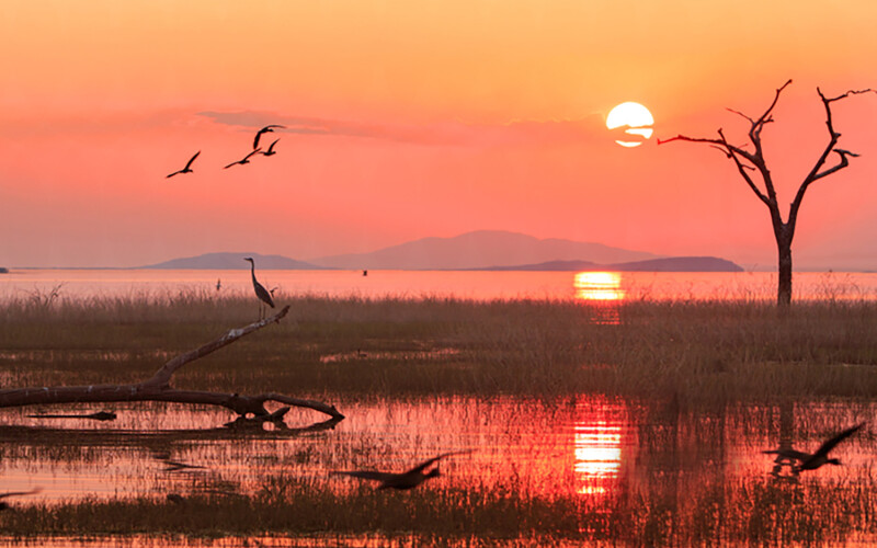 Sunset on the Zimbabwean side of Lake Kariba
