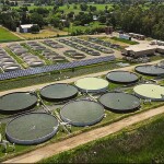 An aerial view of Tsar Nicoulai Caviar's aquaculture operation