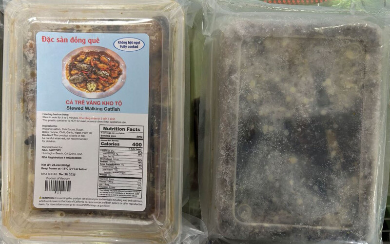 An example of a recalled catfish product from Vietnam
