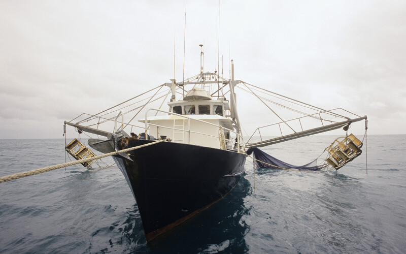A prawn-fishing vessel in Australia
