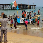Cote d’Ivoire fishers hauling in their catch