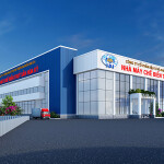 Renderings of the International Development and Investment Corporation's proposed seafood-processing plant in the Dong Thap Province