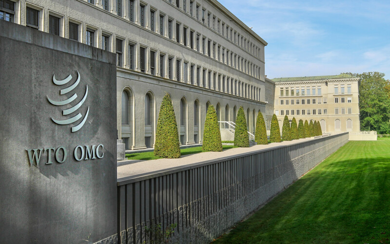 The World Trade Organization building in Geneva, Switzerland