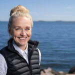 Michaela Lindström standing by the sea