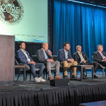 Panelists on stage at the 2025 Global Seafood Market Conference