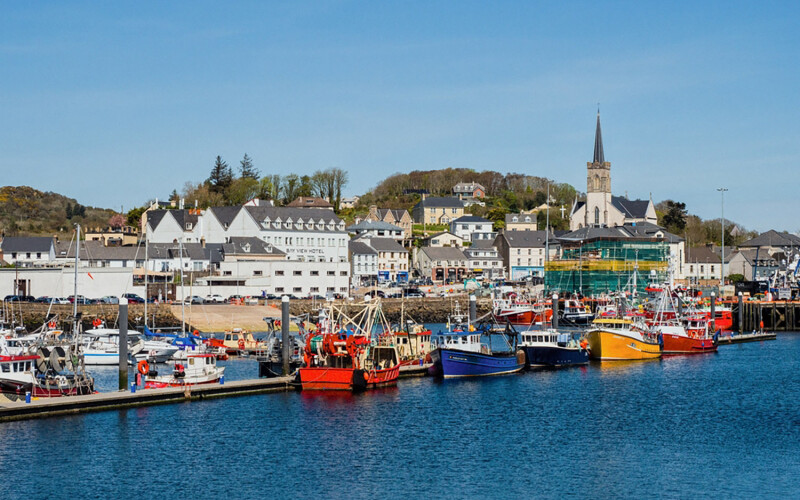 Fishing boats off the coast of Killybegs, Ireland