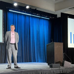 National Restaurant Association (NRA) Vice President for Research and Knowledge Chad Moutray presenting at the 2025 Global Market Seafood Conference