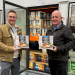 Alaskan Leader Vice President of Sales Scott Sandvig and Alaskan Leader Seafoods Value-Added Programs President Keith Singleton show off the company's miso black cod product