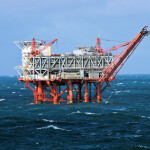 An oil rig in the Gulf of Mexico