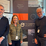 Cermaq CEO Steven Rafferty alongside Kristin Hurum and Knut Ellekjær