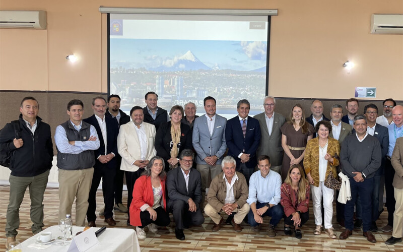 Chile Salmon Council members attending a planning meeting in the southern city of Puerto Montt