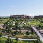 Renderings of Walmart's headquarters in Bentonville, Arkansas, U.S.A.