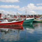 Fishing boats off the coast of Donegal, Ireland