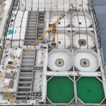 An aerial view of Nordic Aqua Partners' stage 2 facility under construction