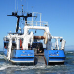 The Jamie Marie during an incident when it ran aground