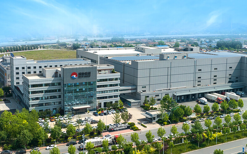 The exterior of Dalian Rich headquarters in Dalian, China