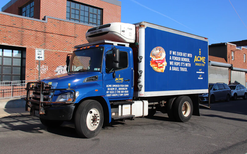 An Acme Smoked Fish truck