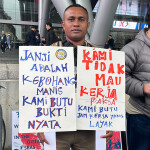 Silwanus, an Indonesian migrant fisher who lost two fingers in an accident aboard of Taiwanese tuna vessel, attended SENA to talk about how Wi-Fi would have protected him