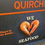 A Quirch Foods display at the company's booth at Seafood Expo North America