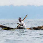 A Ugandan fisherman on Lake Victoria