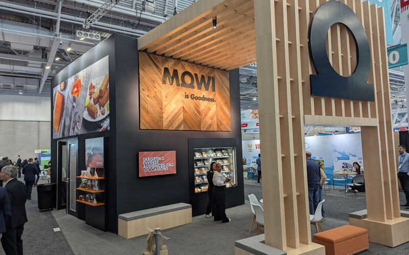 Mowi's booth at Seafood Expo North America