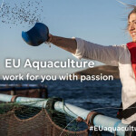A promotional image for the E.U.'s new aquaculture campaign