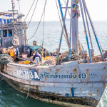 A fishing boat off the coast of Koh Phayam, Thailand