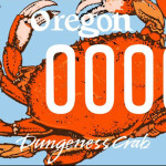 A sample Dungeness crab license plate