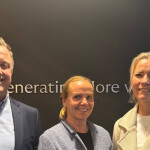 Eyvi CEO Kjetil Isaksen, Great Northern Salmon CEO Marianne Naess, and Eyvi CBDO Heidi Kyvik