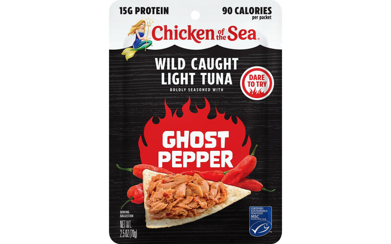 Chicken of the Sea's new Wild-Caught Light Tuna Packet with Ghost Pepper