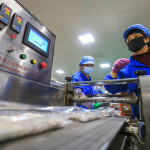 A Chinese seafood procesing facility