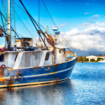 A fishing vessel in New England