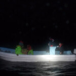 U.S. Coast Guard interdicting a lancha from Mexico