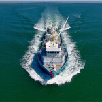 An Omega Protein boat on the Chesapeake Bay