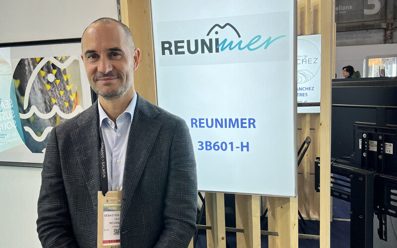 Reunimer CEO Sébastien Camus at the 2025 Seafood Expo Global