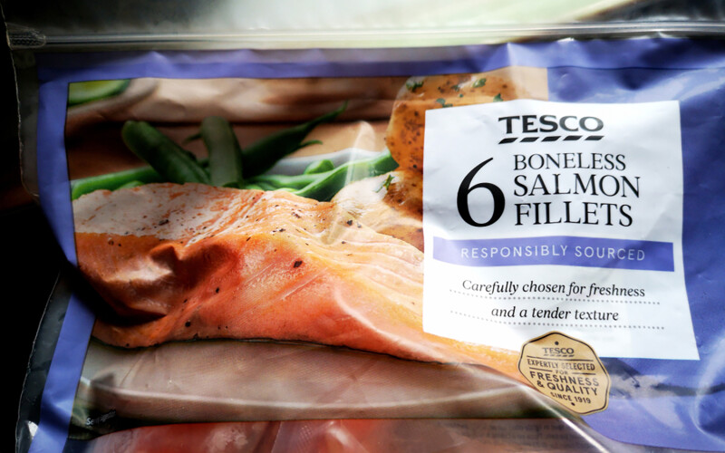 Tesco salmon fillets