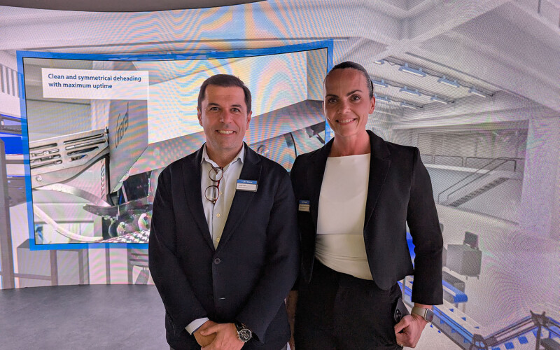 BT Marel Director of Service for Fish Diego Lages and JBT Marel Service Business Manager Sonja Rut Adalsteinsdottir