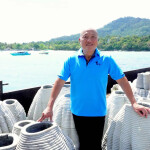 Thai Union CEO Thiraphong Chansiri delivering coral-restoration gear as part of the firm's wide-ranging sustainability initiatives