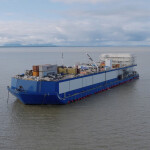 Northline Seafoods' fishing barge Hannah on the water