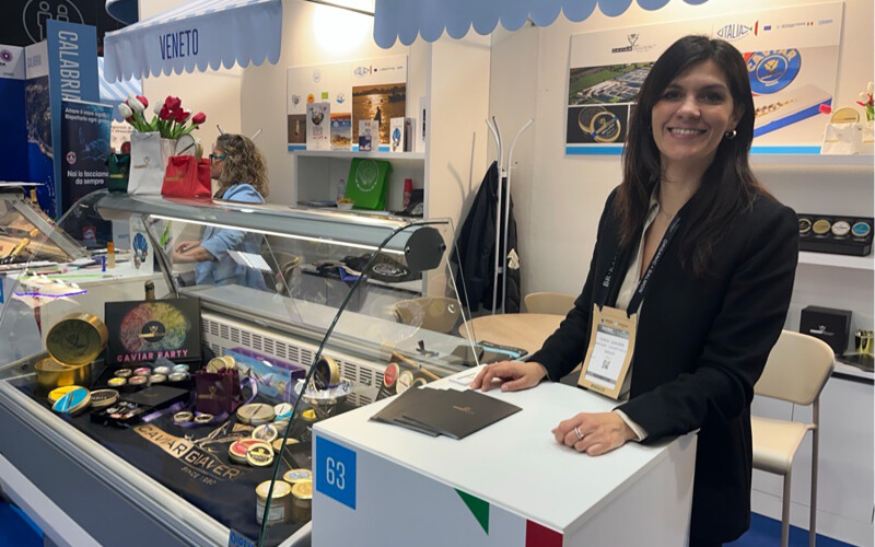 Giada Giaveri at the 2025 Seafood Expo Global