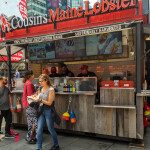 A Cousins Maine Lobster truck in New York City