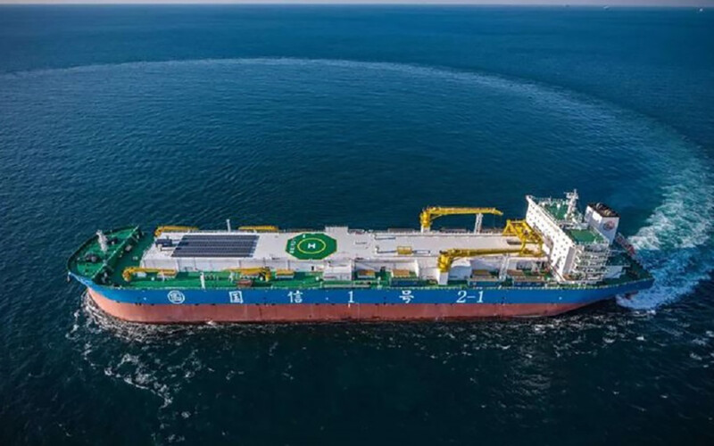 The Guoxin 1 2.1 at sea