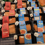 Packaged salmon at a Chinese supermarket