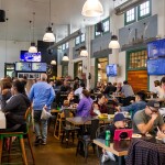 The interior of a restaurant in San Diego, California, U.S.A.