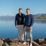 Former Samherji CEO Thorsteinn Mar Baldvinsson and current CEO Baldvin Thorsteinnson