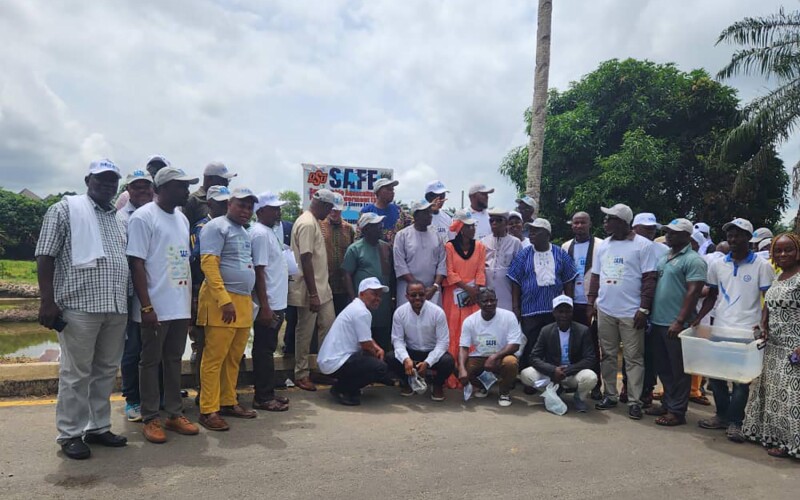 Representatives from Njala University and Oklahoma State University debuting their initiative